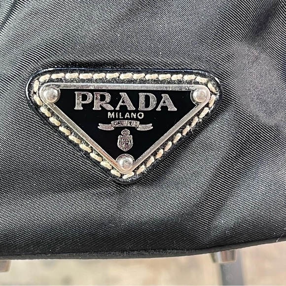 PRADA Nylon Leather Trimmed Tessuto Shouder Bag - Picture 11 of 16